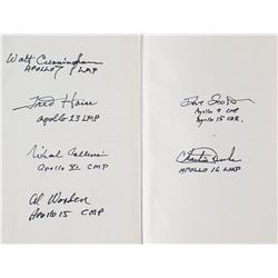 Apollo Astronauts Signed 'From the Earth to the Moon' Book