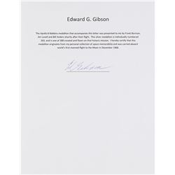 Ed Gibson's Apollo 8 Flown Robbins Medal