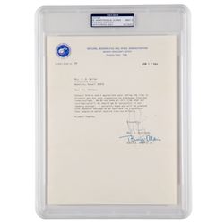 Neil Armstrong and Buzz Aldrin Typed Letter Signed