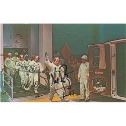 Apollo 11 Signed Postcard and Artifacts