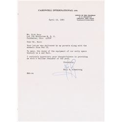 Neil Armstrong Typed Letter Signed