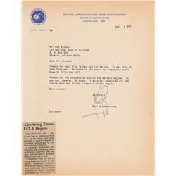 Neil Armstrong Typed Letter Signed
