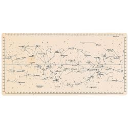 Apollo 14 Lunar Orbit Star Chart