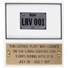 Image 3 : Dave Scott's Apollo 15 Surface-Flown Flag and License Plate Display