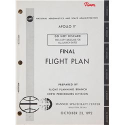 Apollo 17 Final Flight Plan