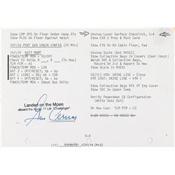 Apollo 17 Flown Lunar Surface Checklist