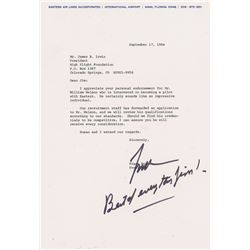 Frank Borman Letter To Jim Irwin