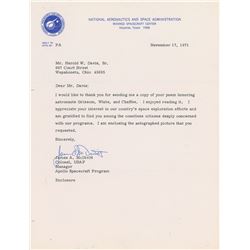 James McDivitt Typed Letter Signed