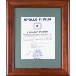 Buzz Aldrin Signed Apollo 11 Film Swatch