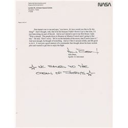 Alan Bean Signed Souvenir Typescript