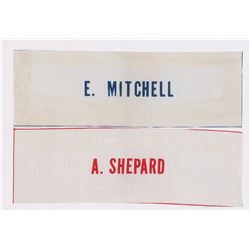 Edgar Mitchell and Alan Shepard Beta Cloth Patches