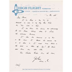 Jim Irwin Autograph Letter Signed