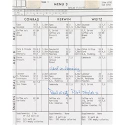 Skylab 2 Training-used Menu