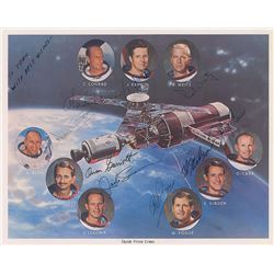 Skylab Crews Signed Photograph