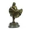 Image 1 : Fashion Model Skirt Blowing in Wind Marilyn Monroe Bronze Sculpture 13" x 7.5"