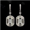 Image 1 : Art Deco-style Czech Crystal Drop Dangle Earrings