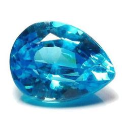 15.5 Cts 6.5x15 Mm Bianco Diamond Pear Blue