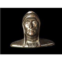 Early 1900's Cast Bronze Bust of Dante
