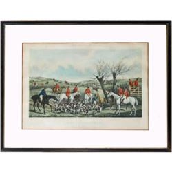 After H. Alken Late 19thc Fox Hunting Print