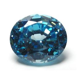 9ct Oval Blue BIANCO Diamond