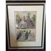 Image 1 : 1866 Hand-colored Engraving, Paris Fashions
