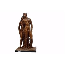 ORIGINAL AND RARE: Gulaberto Rocchi Signed Bronze Statue 26"