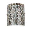 Image 2 : "SHELLEY" Mosaic 1 Light Wall Sconce 8.3" Wide