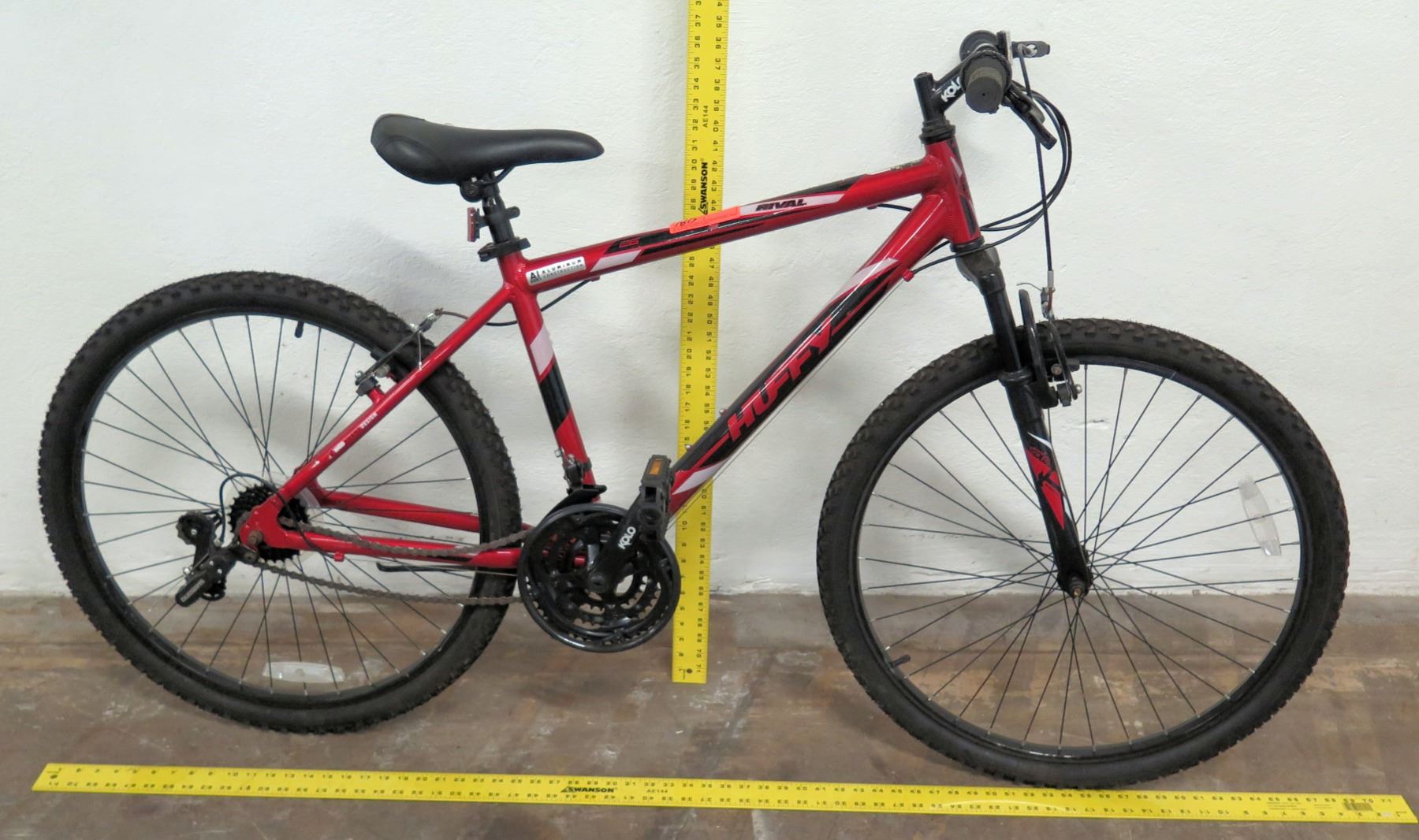 red huffy mountain bike