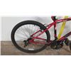Image 2 : Huffy 26" Rival Microshift Mountain Bike, Red/Black, Shimano