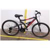 Image 1 : Hyper HPRS 26" Shocker 18-Speed Mountain Bike, Shimano, Black/Red