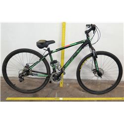 Upland Raider Shimano 3-Speed Mountain Bike, Black/Green