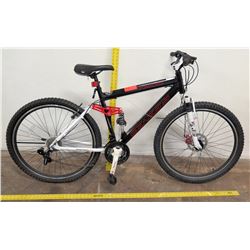 Genesis V2100 Mountain Bike, Shimano Full Suspension, Black/White