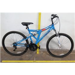 Pacific Shire 18-Speed Full Suspension Mountain Bike, Blue