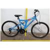 Image 1 : Pacific Shire 18-Speed Full Suspension Mountain Bike, Blue