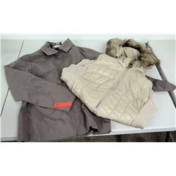 Winter Jackets: Barney's New York Size S & Michael Kors Vest w/ Fur Hood Size XL