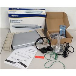 Memorex DVD/CD Player in Box, Headset & Accessories