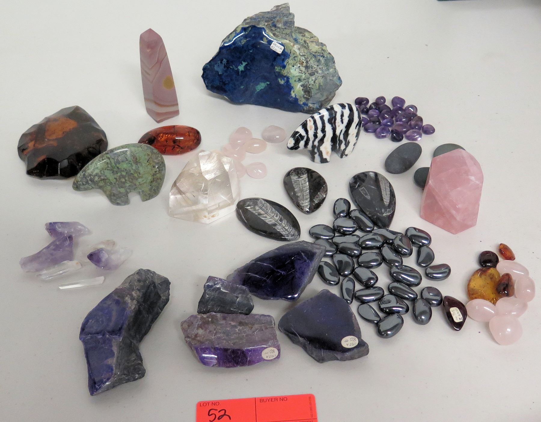 Large Collection of Natural Stones, Geodes, Rocks & Stone Animals (over ...