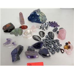 Large Collection of Natural Stones, Geodes, Rocks & Stone Animals (over $1K retail)
