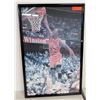 Image 1 : Framed Chicago Bulls #23 Michael Jordan Photographic Print