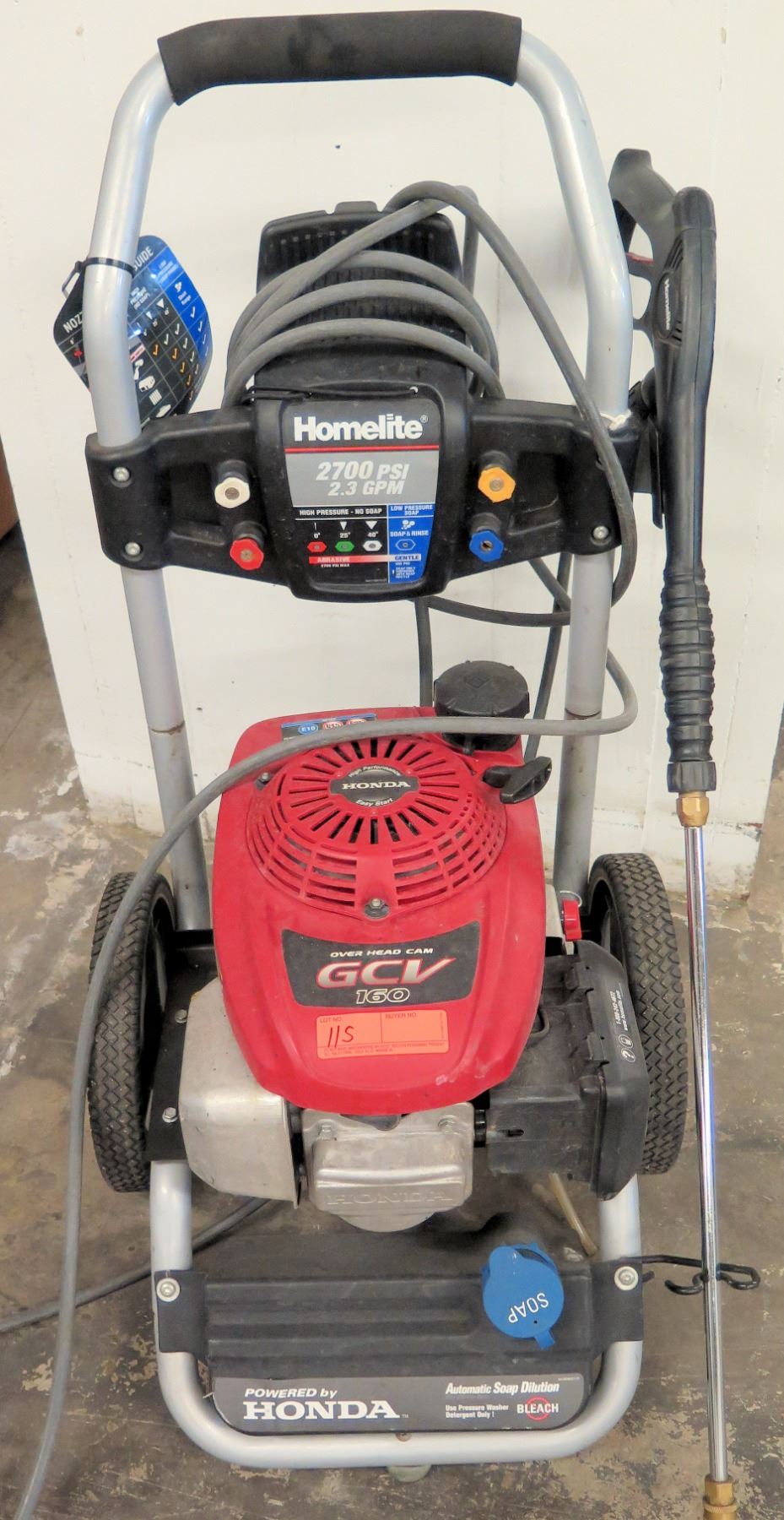 Homelight 2700 PSI Honda Motor Pressure Washer, 2.3 GPM 160 GCV - Oahu ...