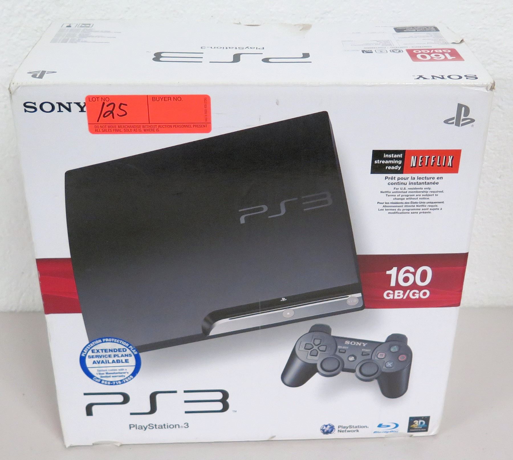 CONSOLA SONY PLAYSTATION 3 PS3 Slim CECH-2501A 160 GB con controlador CONSOLA SONY PLAYSTATION 3 PS3 Slim CECH-2501A 160 GB con controlador