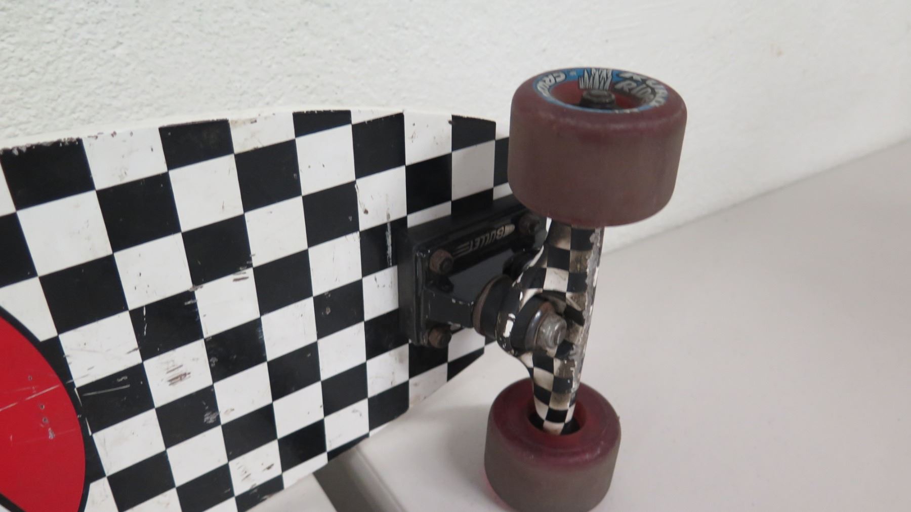 Santa Cruz Cruizer Skateboard w/ Road Rider Wheels, Black & White Checkered