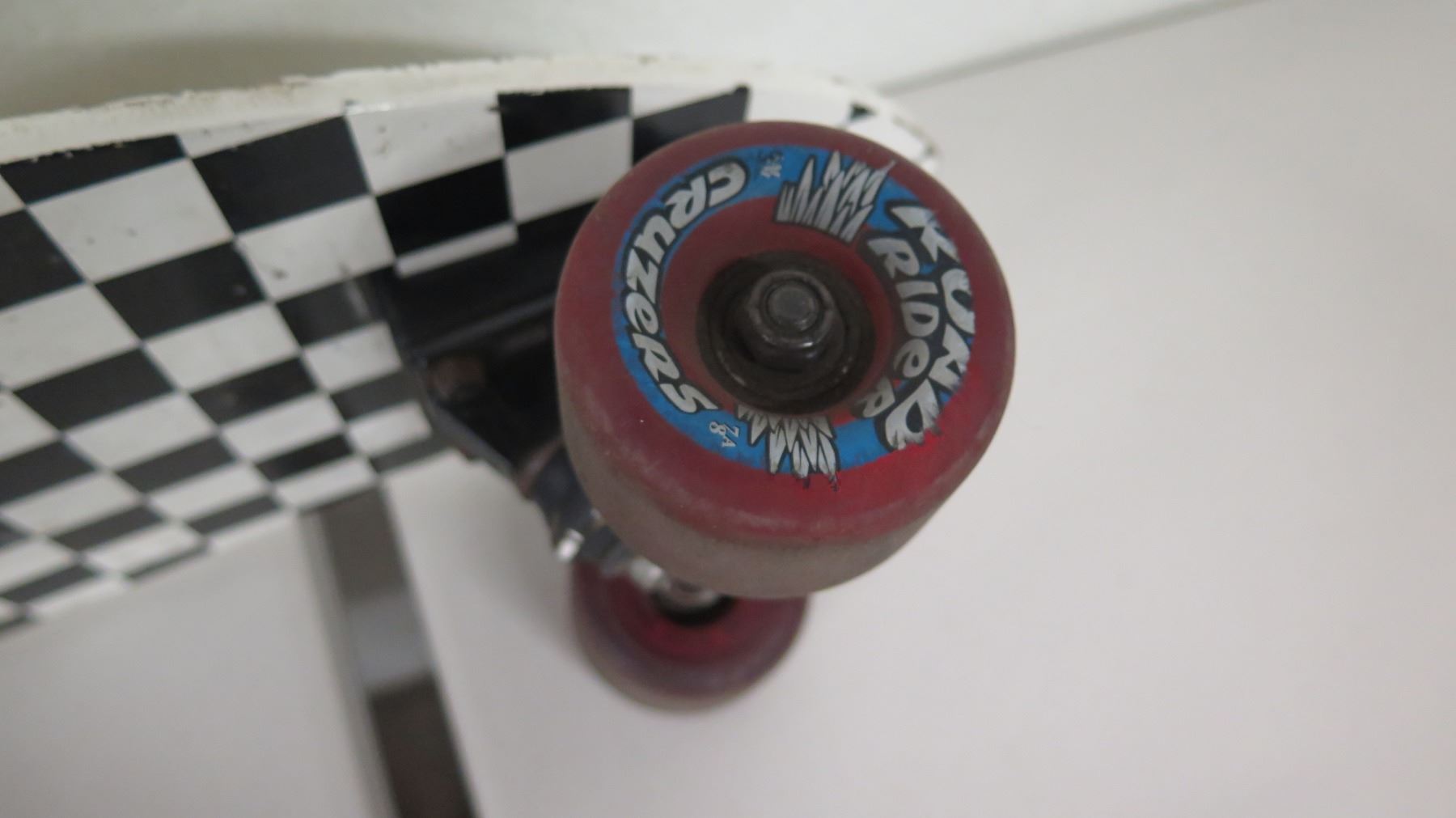 Santa Cruz Cruizer Skateboard w/ Road Rider Wheels, Black & White Checkered