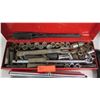 Image 2 : Red Metal Toolbox w/ Heavy Duty Socket Set, Drivers, etc.