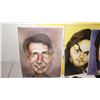 Image 2 : Misc. Celebrity Caricature Prints: Emenim, Prince, Morgan Freeman, Harrison Ford, etc.