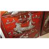 Image 8 : 4-Panel Oriental Asian Panels w/ Inlaid Mother of Pearl Details