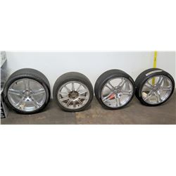 Qty 4 Pzero Tires on Chrome Rims