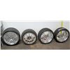Image 1 : Qty 4 Pzero Tires on Chrome Rims