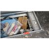 Image 2 : Husky Diamond Plate Truck Tool Box w/ Misc Power Tools, etc.