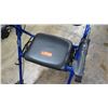 Image 2 : Elite Ed. Blue Walker w/ Seat, Backrest & Saddle Bag